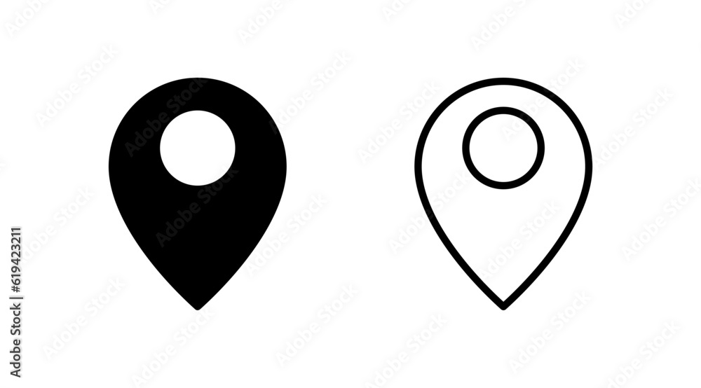 Address icon vector. location icon. address symbol. pin Address icon vector. location icon. address symbol. pin
