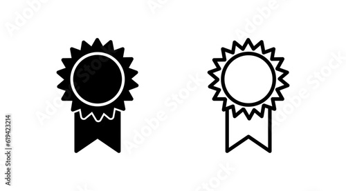 Achieve icon vector. medal icon vector. award. Certificate. approved
