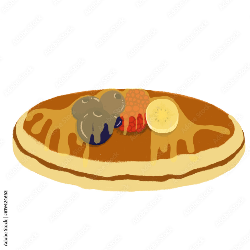 pancake with honey pancake with honey