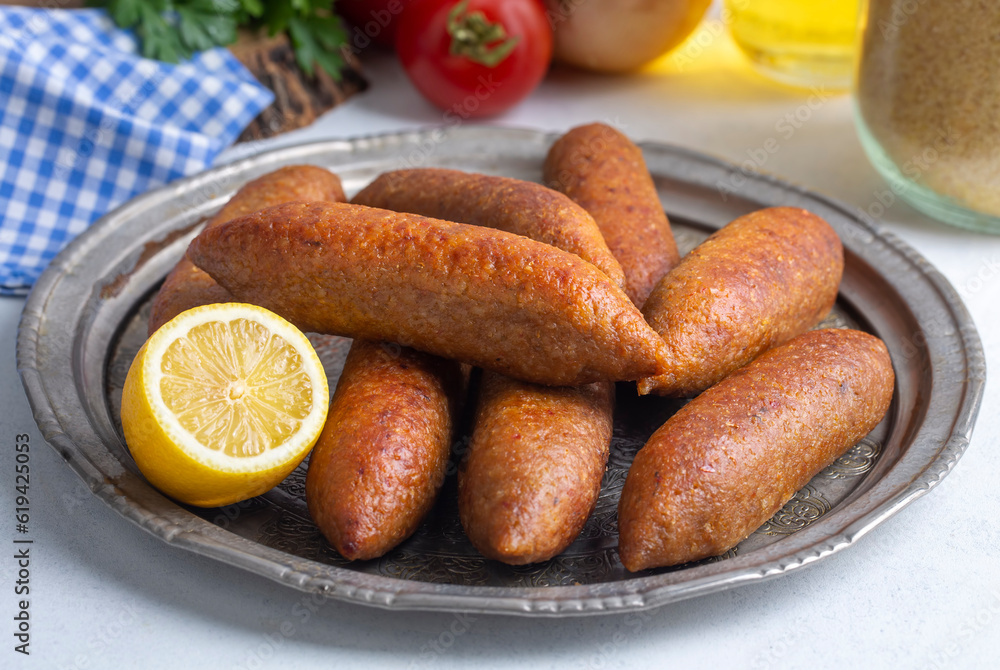 Turkish domestic special food icli kofte and oruk , domestic Turkish foods. Hatay oruk kofte. Turkish domestic special food icli kofte and oruk , domestic Turkish foods. Hatay oruk kofte.