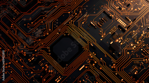 3D Render: Circuit Board Detail.
Generative AI