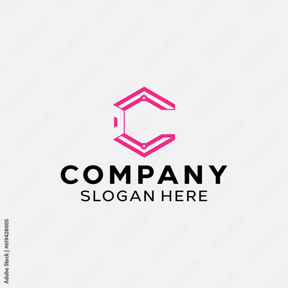 Letter C Simple Monogram Logo Letter C Simple Monogram Logo