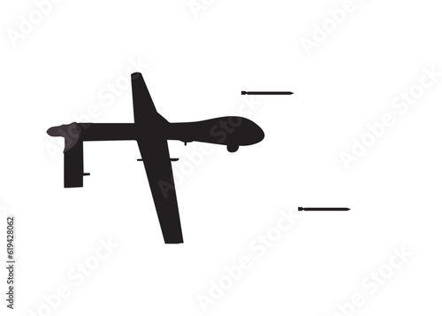 Drone predator  military vector eps10