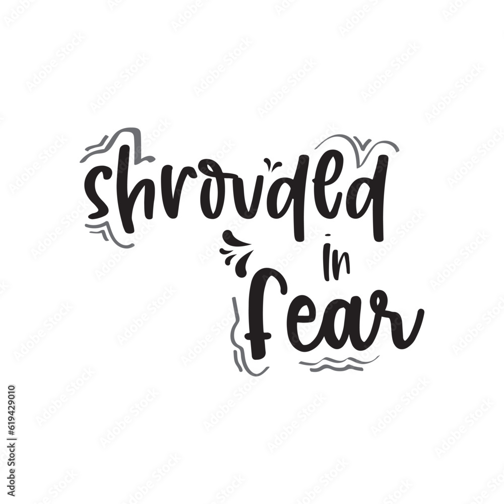 quote fear design lettering motivation