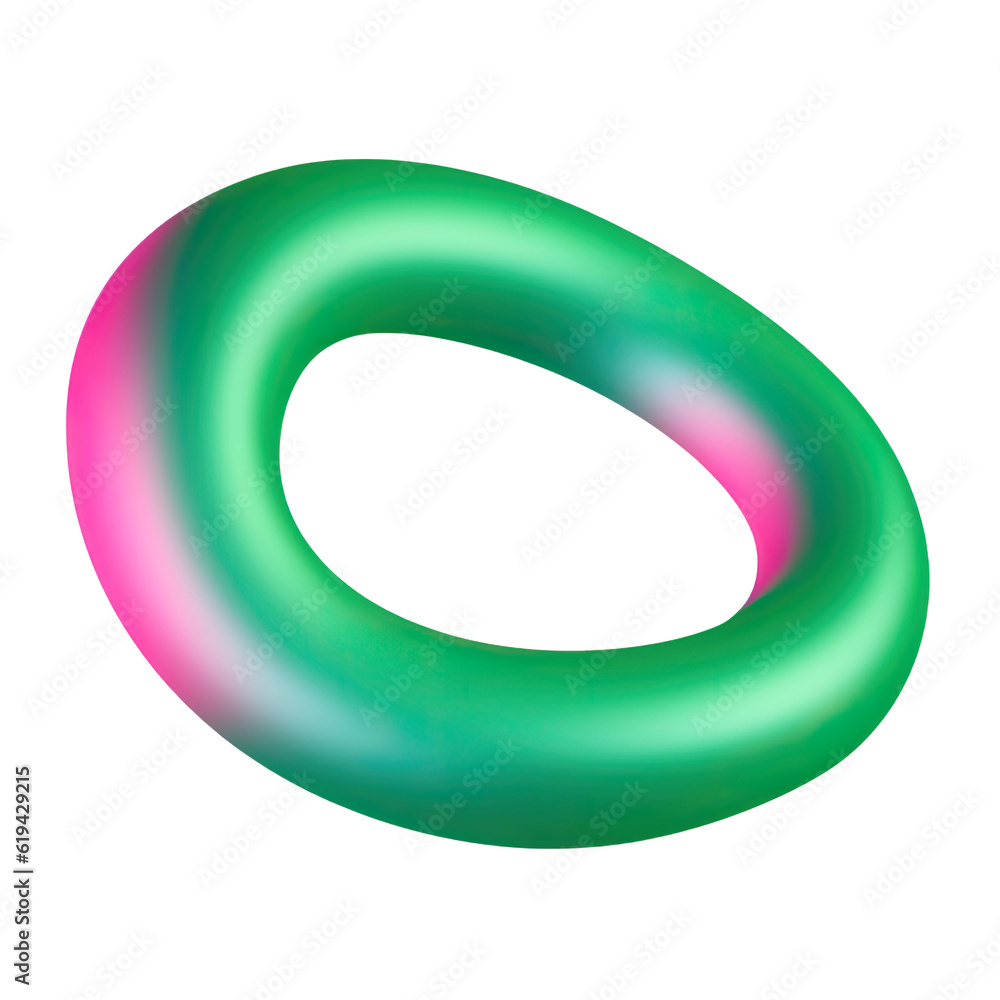 Gradient 3D Abstract Shape Gradient 3D Abstract Shape