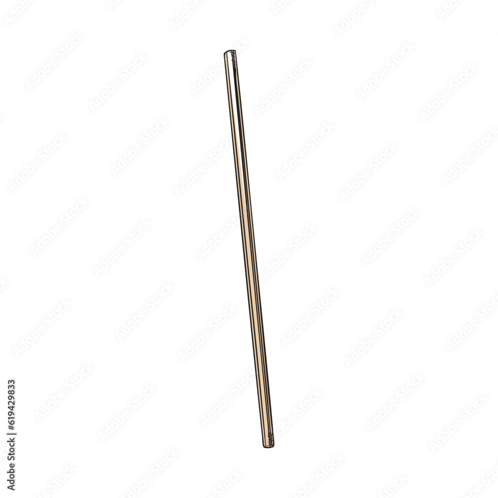 Drinking straw for cocktails and beverages sketch vector illustration isolated. Drinking straw for cocktails and beverages sketch vector illustration isolated.