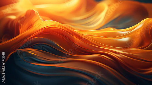 Multicolored abstract background, something similar to a fabric that unfolds in the wind, with colors of orange, l, and light red, Created with Generative AI technology