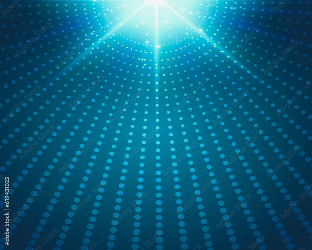 Abstract background blue star