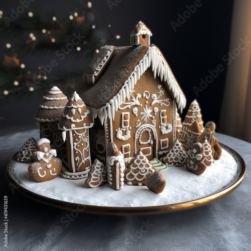 Christmas glazed gingerbrea...