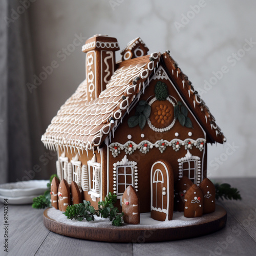 Christmas glazed gingerbrea...