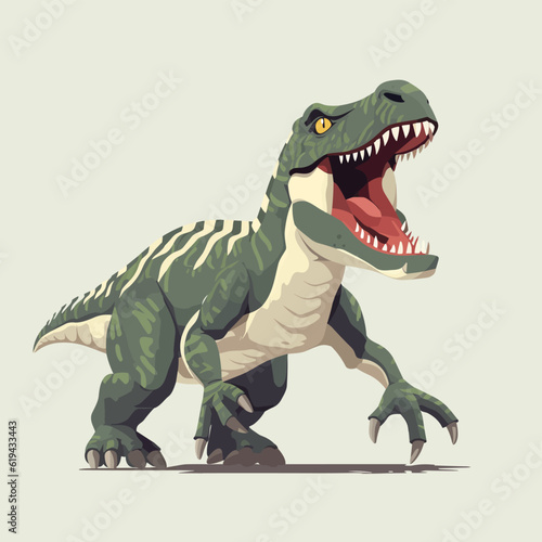 Giganotosaurus vector flat minimalistic isolated illustration