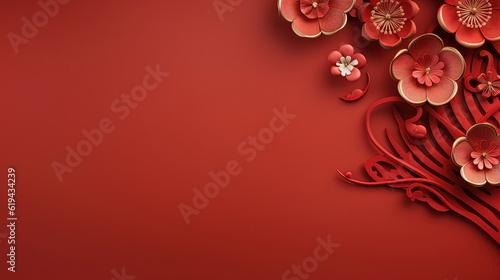 Chinese new year background 3d illustration