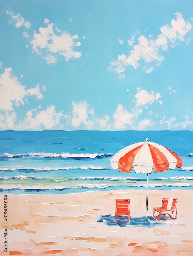 beach and umbrella beach and umbrella
