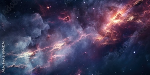 Beautiful nebula in outer space