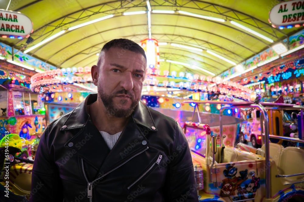 luces de las atracciones de feria luces de las atracciones de feria