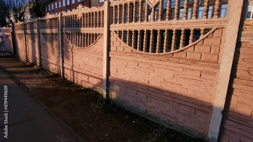 The shadows of cars at the golden hour
