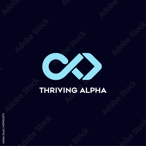 Letter A Alpha Logo Design. Creative Idea logos designs Vector illustration template