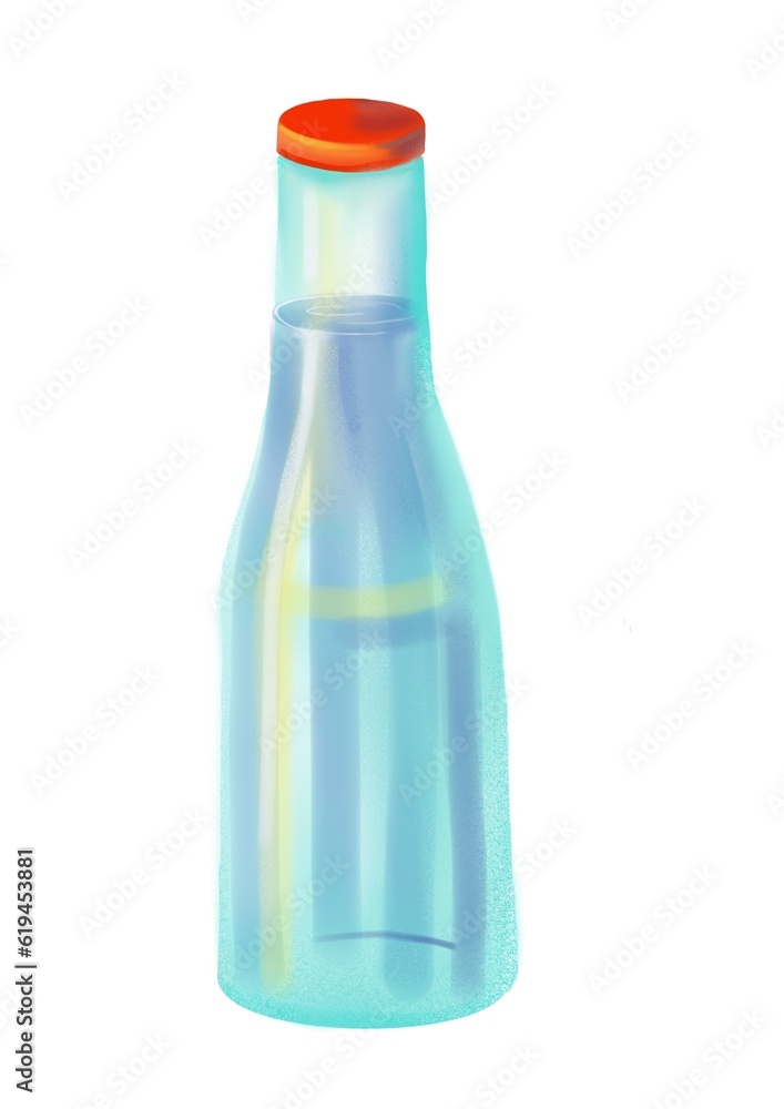 illustration of items for computer games, water bottle, illustration of items for computer games, water bottle,