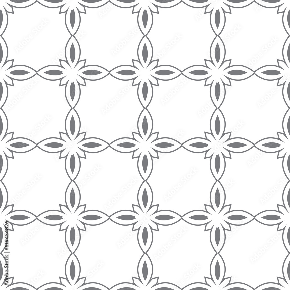 ornamental seamless pattern overlay in neutral gray