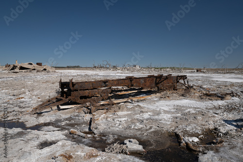 Salt Recovery Plant, Tres Lagunas, Province of Buenos Aires, Argentina.