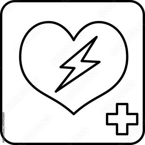 defibrillator  icon