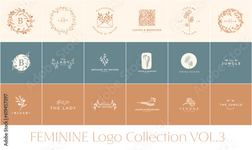 Feminine logo collection, Handdrawn logotypes, Minimal logo, Branding, Premade logo, Minimalisitc, Prestige, Luxury