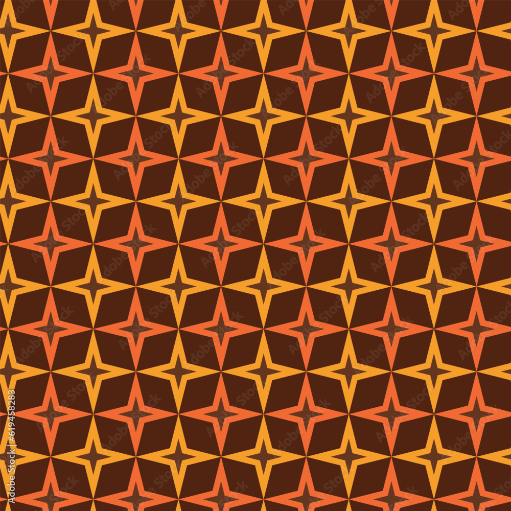 Mid Century modern atomic starbursts seamless pattern in orange and mustard yellow. For home décor, wallpaper and fabric Mid Century modern atomic starbursts seamless pattern in orange and mustard yellow. For home décor, wallpaper and fabric