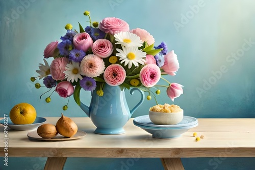 still life with flowers generated by AI tool © Nazia