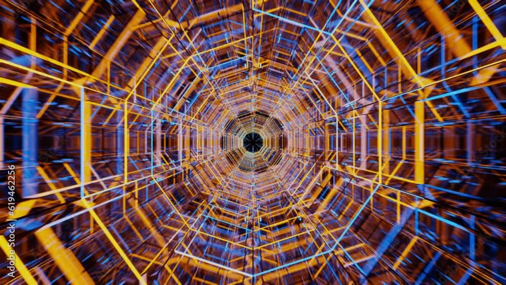 seamless loop Psychedelic 3D 4k kaleidoscope sacred geometry geometric patterns for live concert music video abstract trippy acid trance dmt lsd colorful art. Place for logo