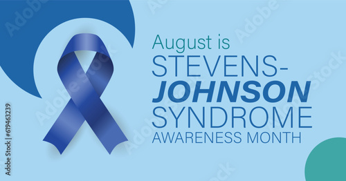 Stevens-Johnson Syndrome Awareness Month. Observed in August. Vector poster, banner. photo