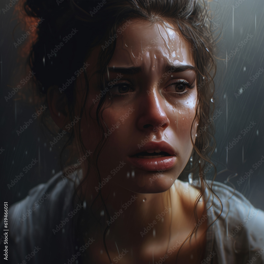 Lonely girl crying .girl crying Lonely girl crying .girl crying