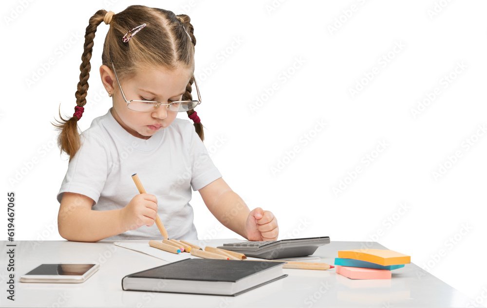 Happy busy mother working with a child on laptop Happy busy mother working with a child on laptop