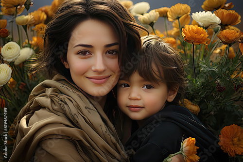 Mother and baby, Generative AI