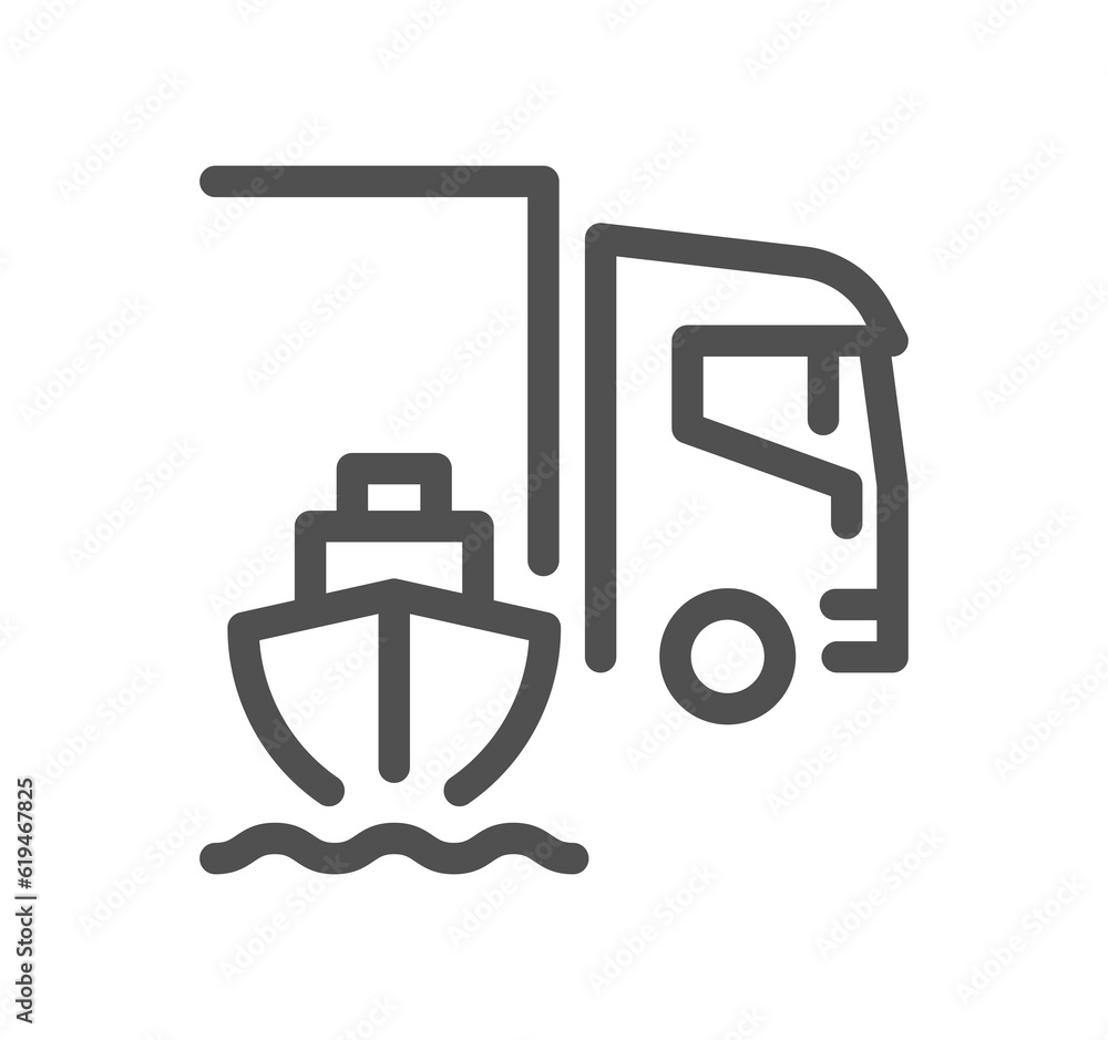 Ship management related icon outline and linear symbol. Ship management related icon outline and linear symbol.