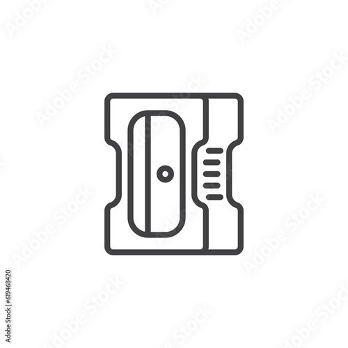 Pencil sharpener line icon