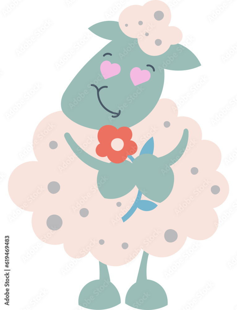 Sheep Cute Character Sheep Cute Character