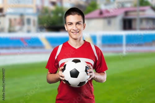 Soccer sports player ready for the match, © BillionPhotos.com