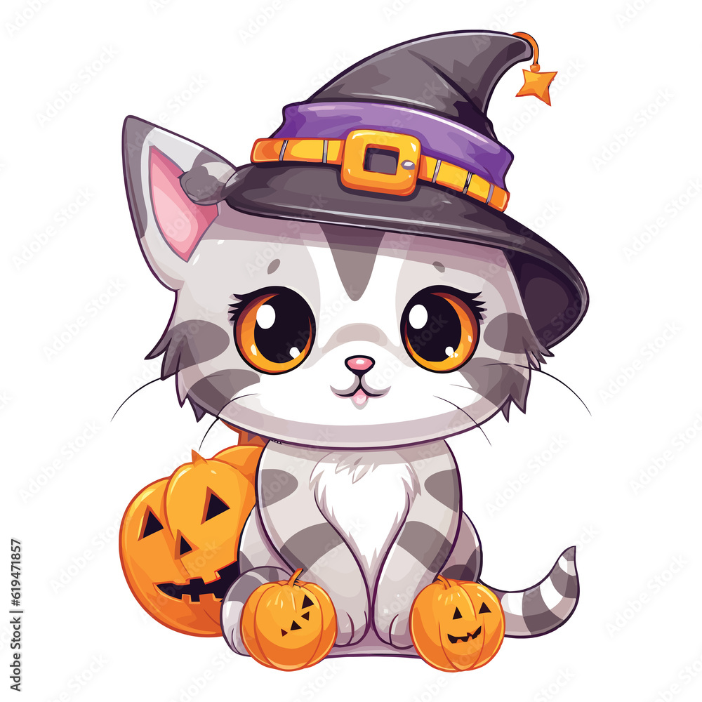 Wickedly Cute: Halloween-Ready Puppy American Shorthair Cat