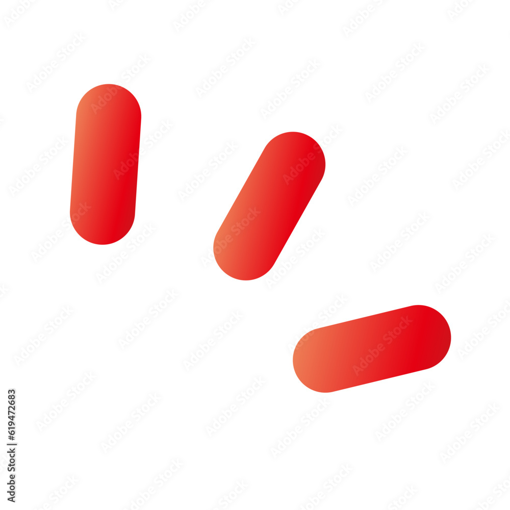 Red emphasis pop icon. Reaction. Vector. Red emphasis pop icon. Reaction. Vector.