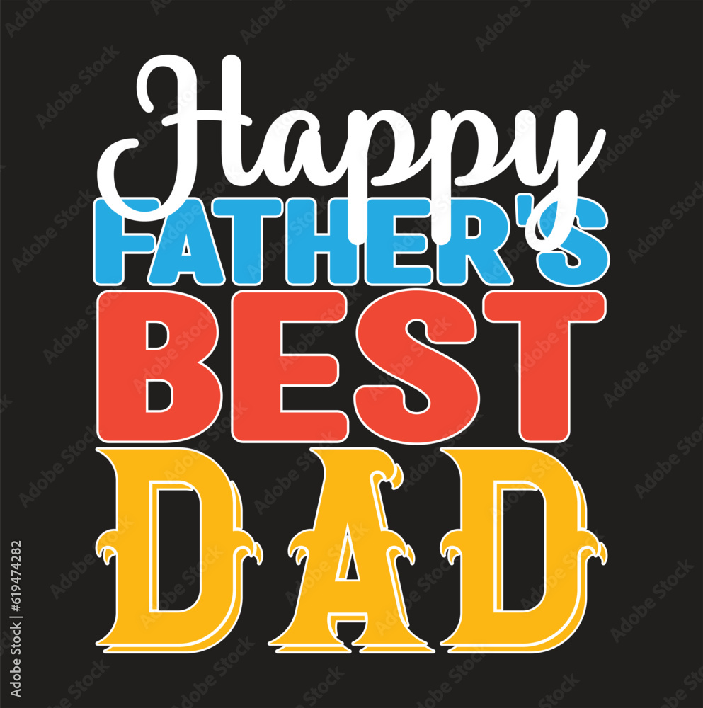 Fototapeta premium Dad Svg Quotes