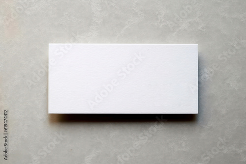 empty white paper mockup blank on gray background generative ai