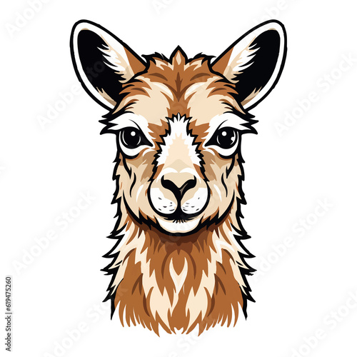 Alpaca Character illustration  llama