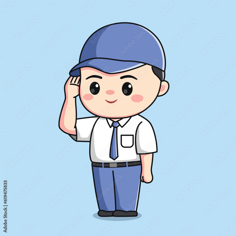 indonesian senior high school student cute boy character kawaii chibi indonesian senior high school student cute boy character kawaii chibi
