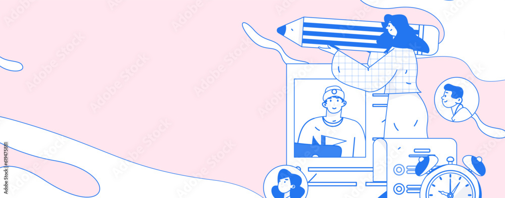 Job Interview People Flat Vector Concept Operation Hand Drawn Illustration
Job Interview People Flat Vector Concept Operation Hand Drawn Illustration