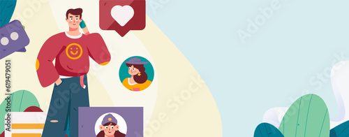 Job Interview People Flat Vector Concept Operation Hand Drawn Illustration
