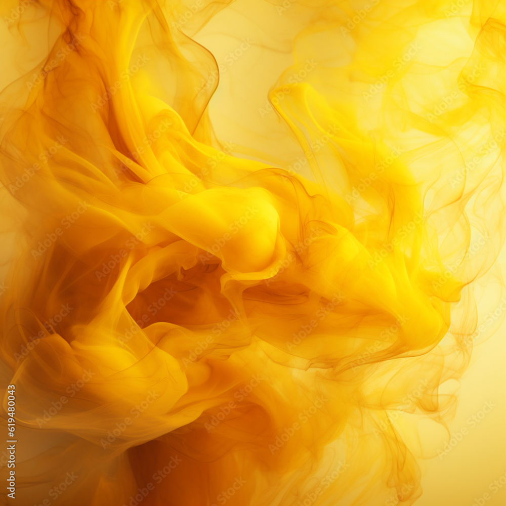 Yellow smoke pattern background Yellow smoke pattern background