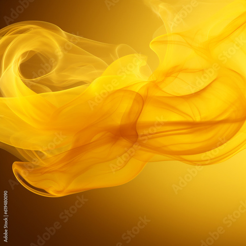 Yellow smoke pattern background