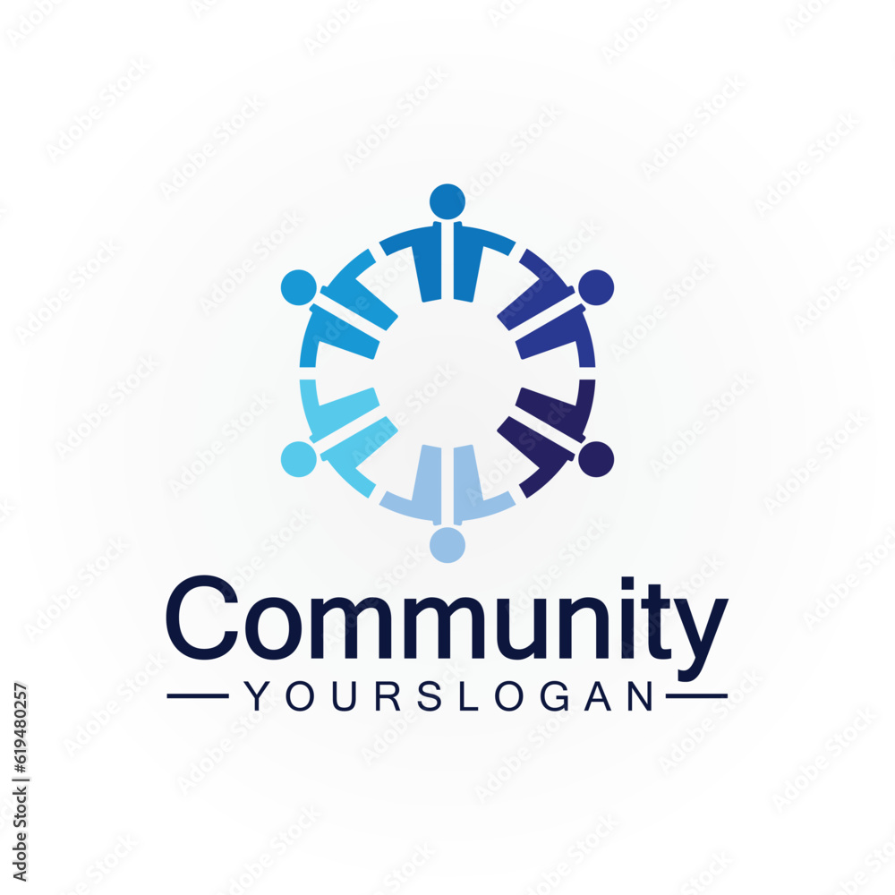 Community Logo Design Template for Teams or Groups.network and social icon design Community Logo Design Template for Teams or Groups.network and social icon design