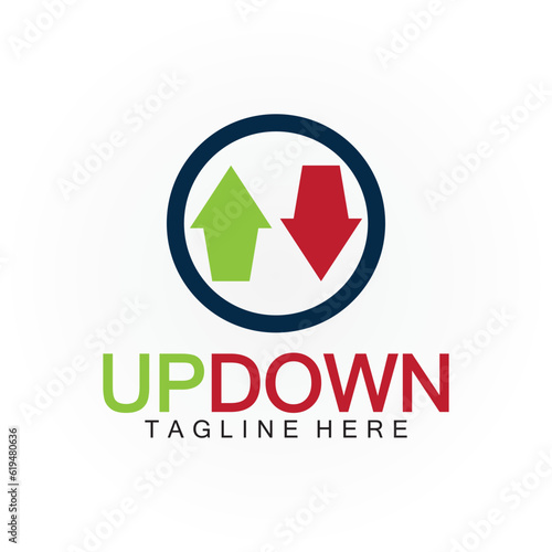Free Download Arrows up down logo icon design template. - GFXLoad
