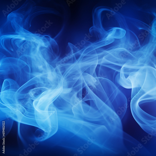 Blue smoke pattern background